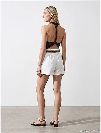 Shorts de algodón y elastano dilvin