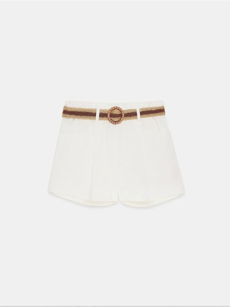 Shorts de algodón y elastano dilvin Blanco - Kiabi
