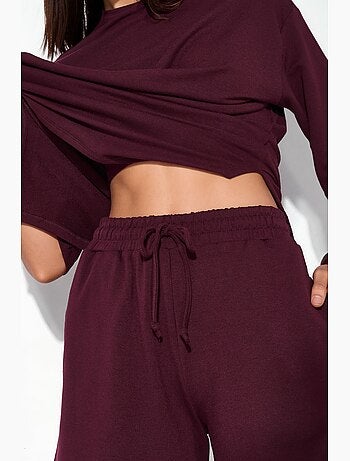Shorts de chándal de tiro medio con cordón busem