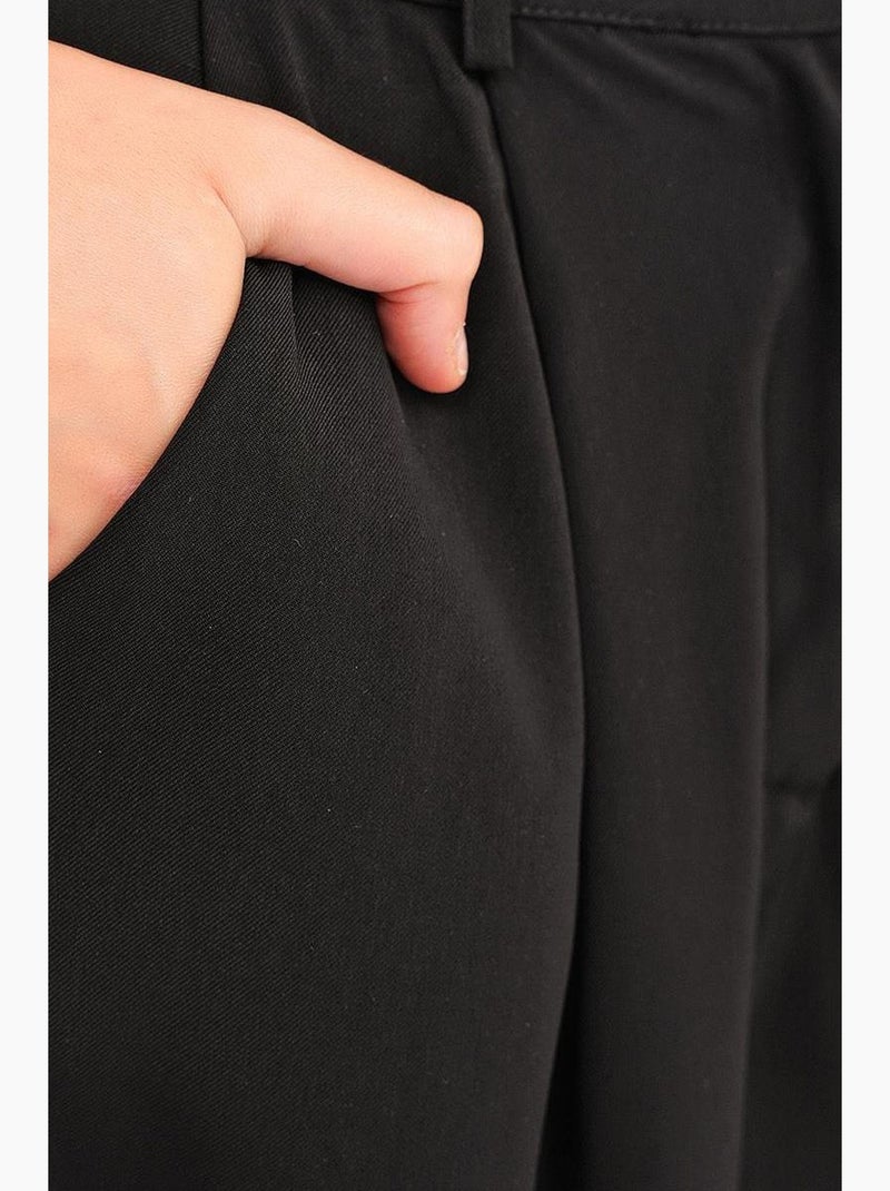 Shorts de cintura alta con bolsillo y botones mixray Negro - Kiabi