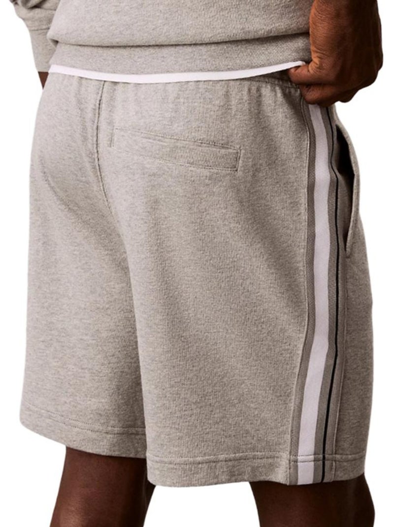 Shorts de felpa calvin klein jeans con logo para hombre Gris plateado - Kiabi