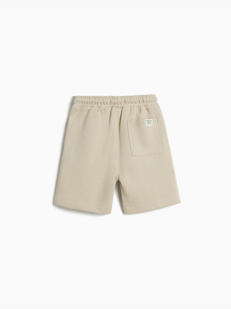 Shorts de felpa texturizados, MO Fashion Beige - Kiabi