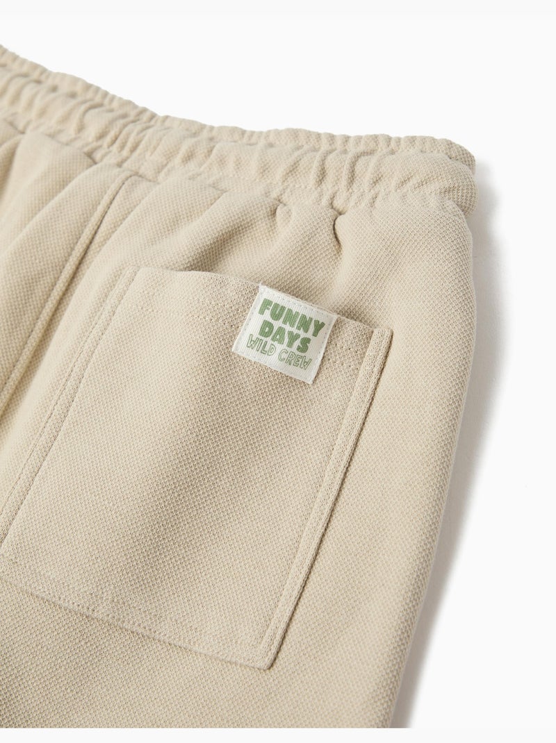 Shorts de felpa texturizados, MO Fashion Beige - Kiabi