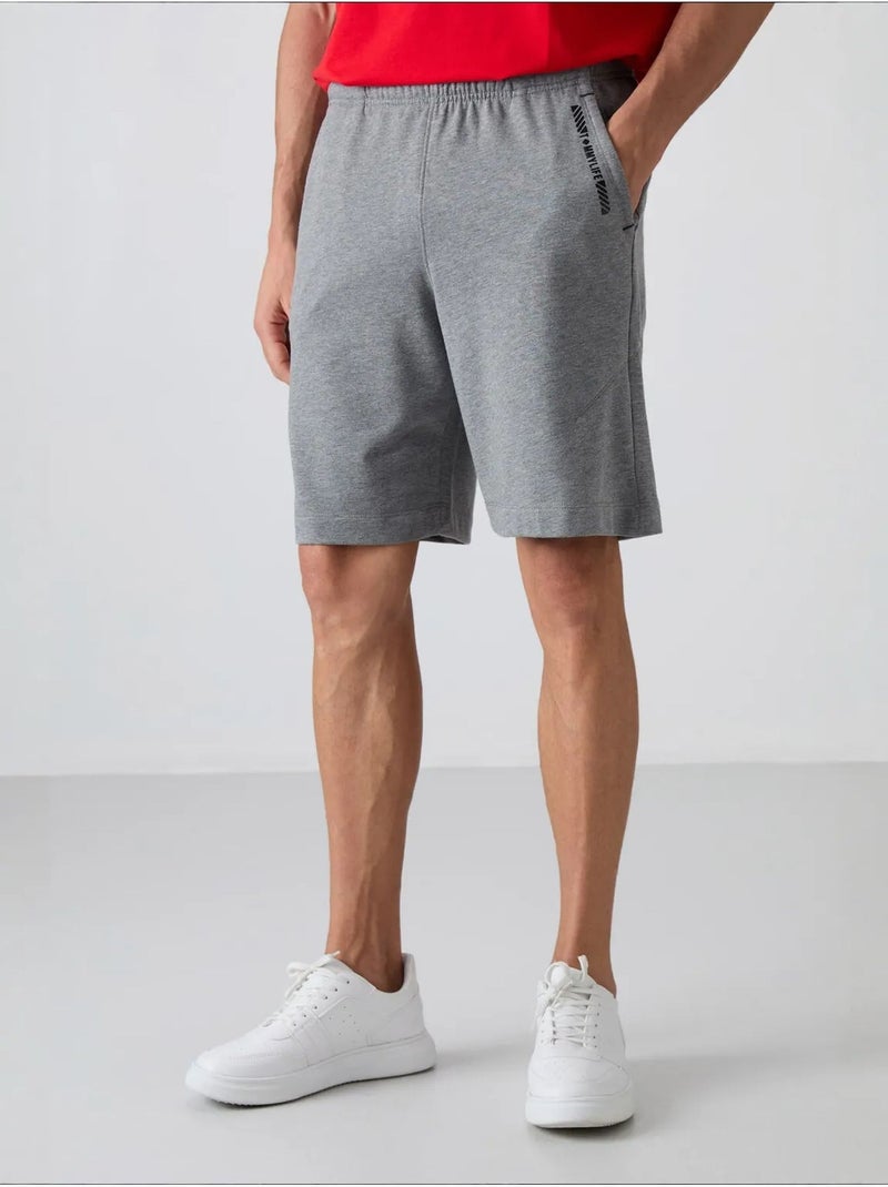 Shorts de hombre de mezcla de algodón tommy Gris - Kiabi