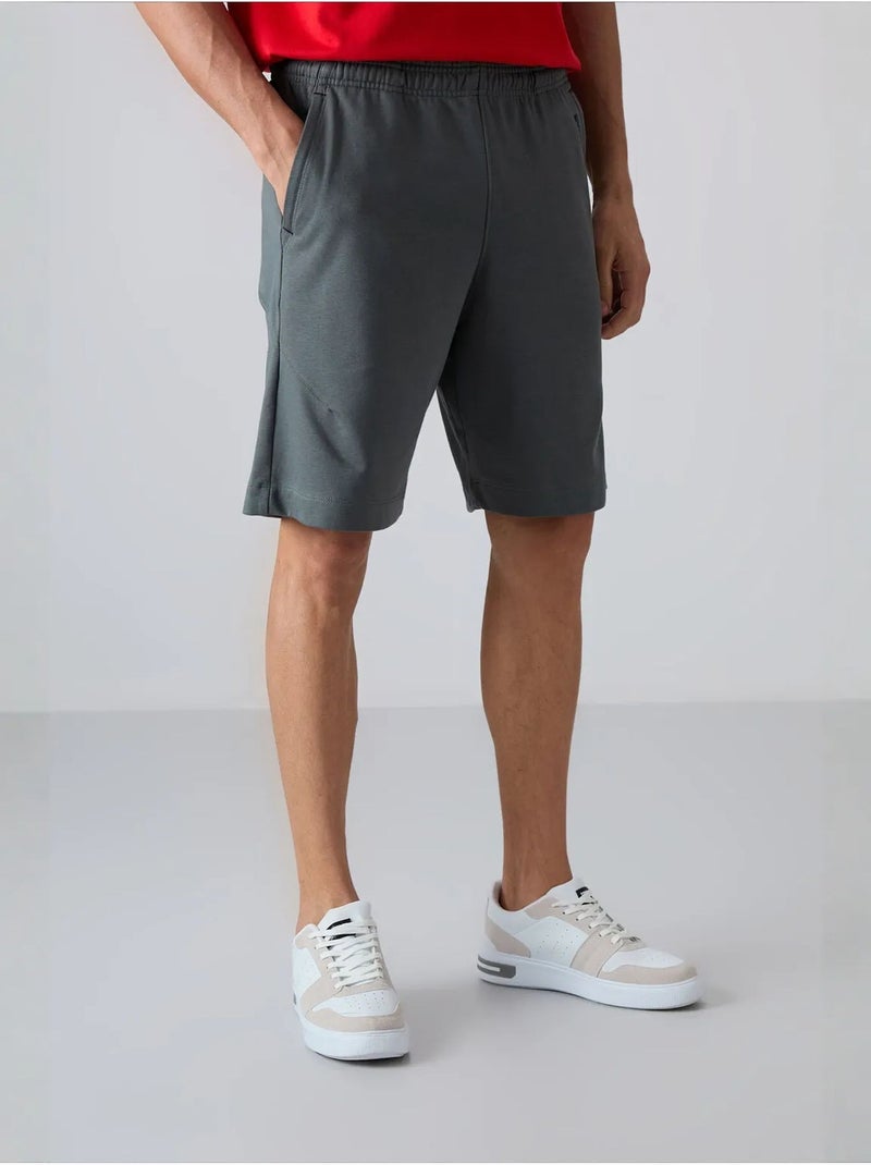 Shorts de hombre de mezcla de algodón tommy Gris negro - Kiabi