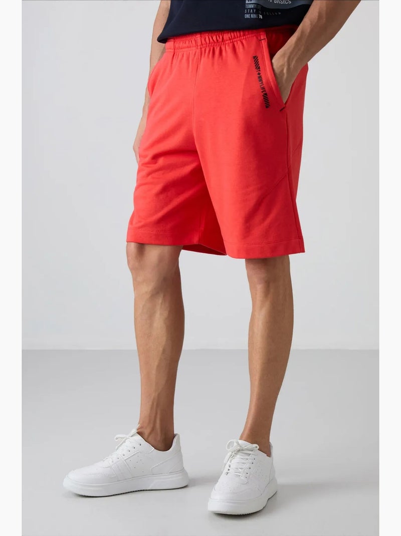 Shorts de hombre de mezcla de algodón tommy Naranja - Kiabi