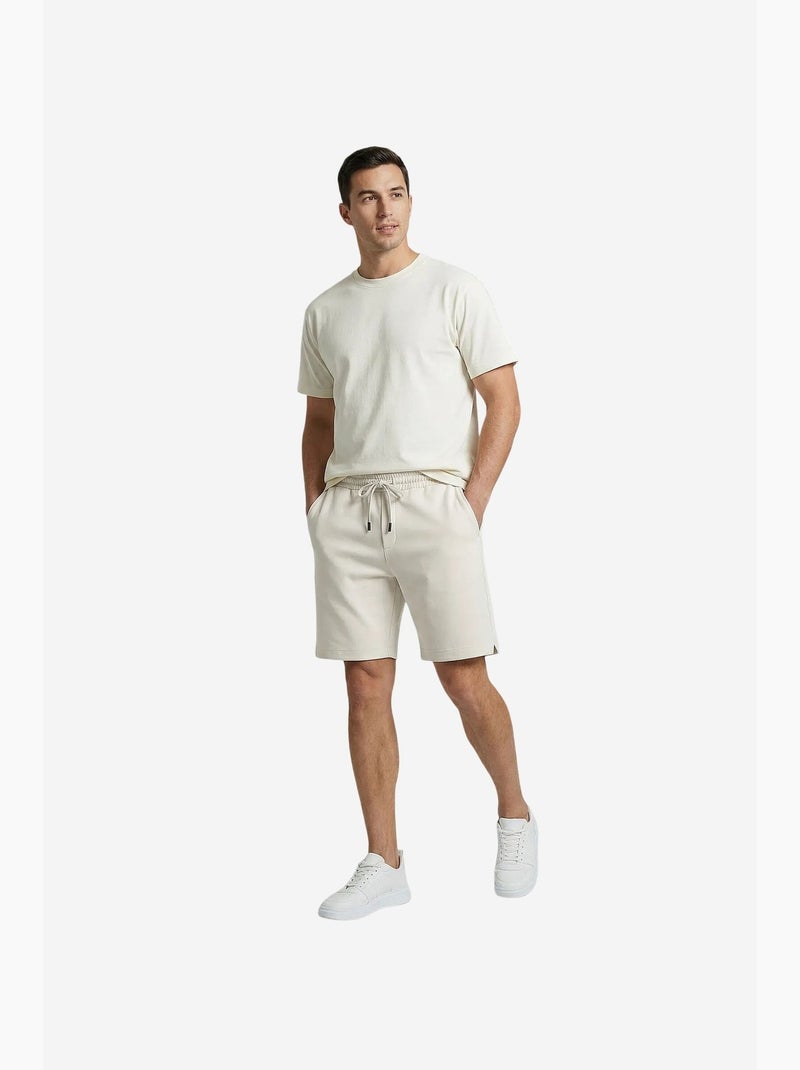 Shorts de hombre de poliéster-elastano tommy Blanco roto - Kiabi