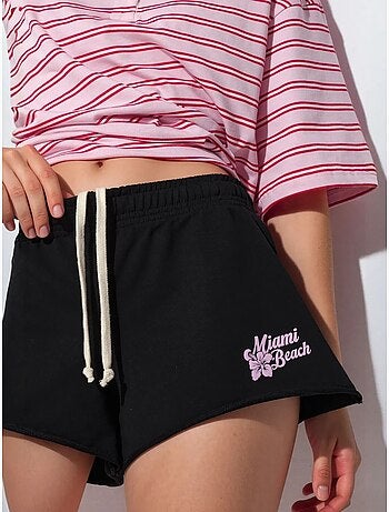Shorts de jersey de mujer de tiro medio busem