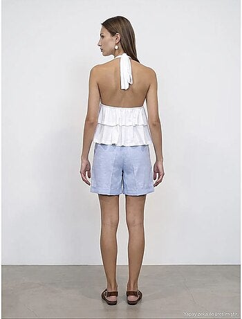 Shorts de lino dilvin