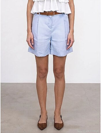 Shorts de lino dilvin