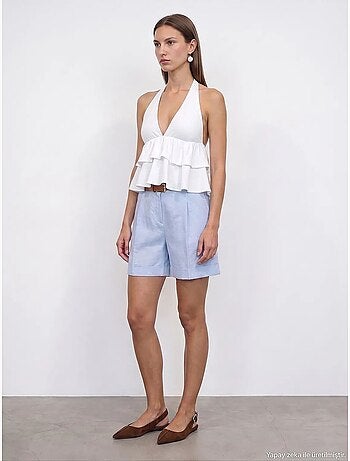 Shorts de lino dilvin