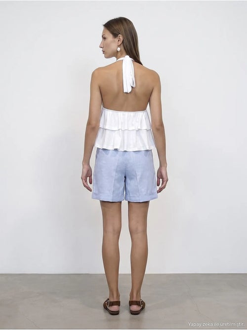 Shorts de lino dilvin - Kiabi