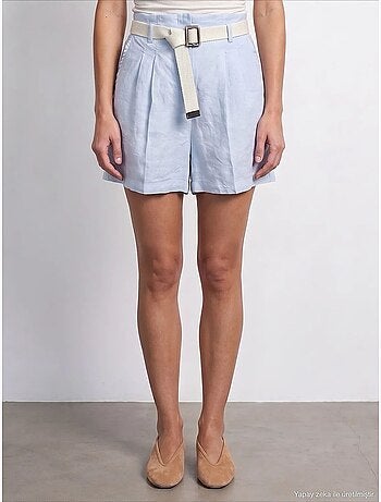 Shorts de lino dilvin