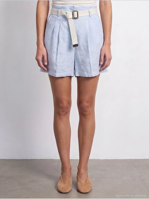 Shorts de lino dilvin - Kiabi