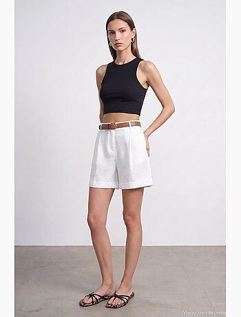 Shorts de lino dilvin