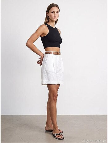 Shorts de lino dilvin