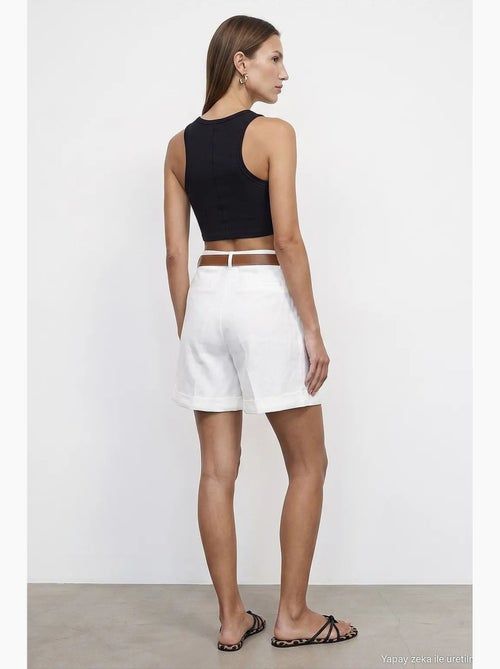 Shorts de lino dilvin - Kiabi