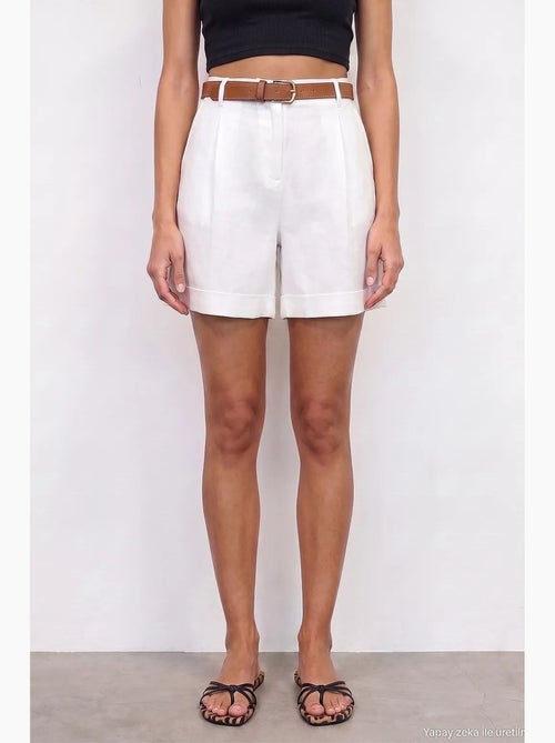 Shorts de lino dilvin - Kiabi