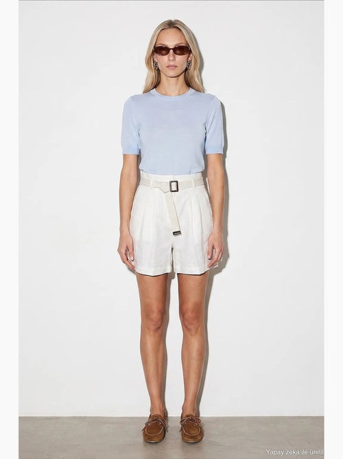 Shorts de lino dilvin - Kiabi