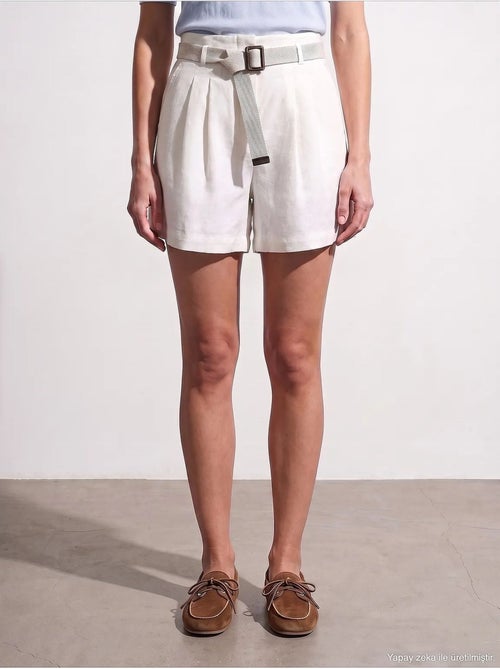 Shorts de lino dilvin - Kiabi