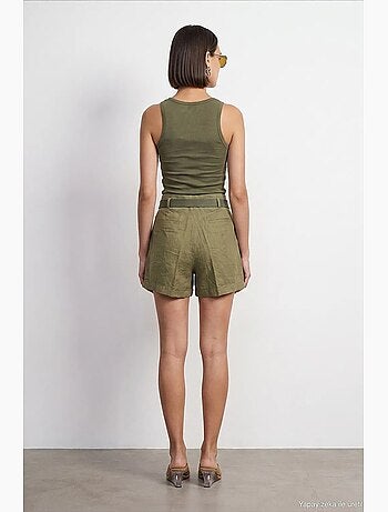 Shorts de lino dilvin