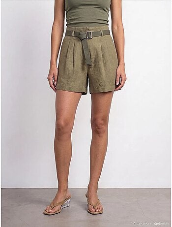 Shorts de lino dilvin
