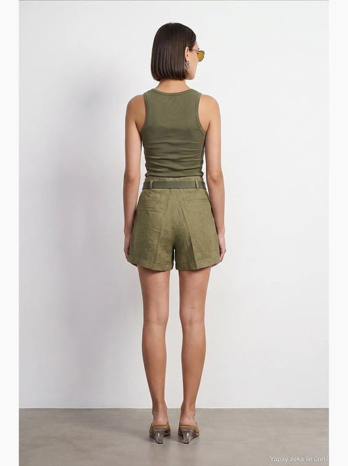 Shorts de lino dilvin - Kiabi