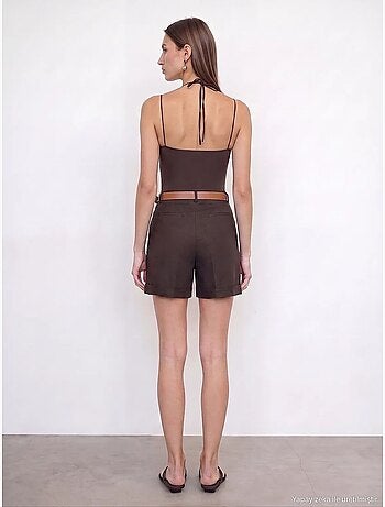 Shorts de lino dilvin