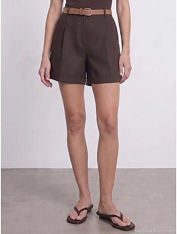 Shorts de lino dilvin