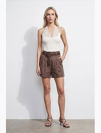 Shorts de lino dilvin