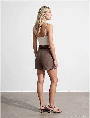 Shorts de lino dilvin