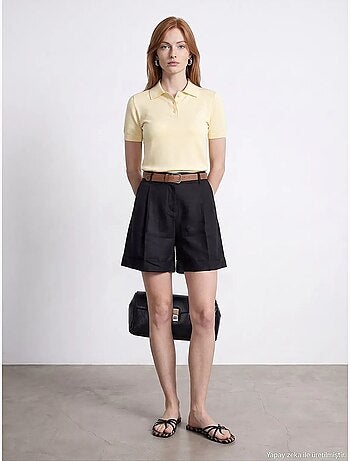 Shorts de lino dilvin