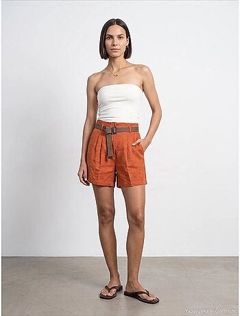 Shorts de lino dilvin