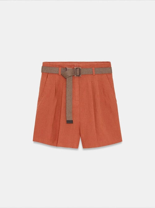 Shorts de lino dilvin - Kiabi