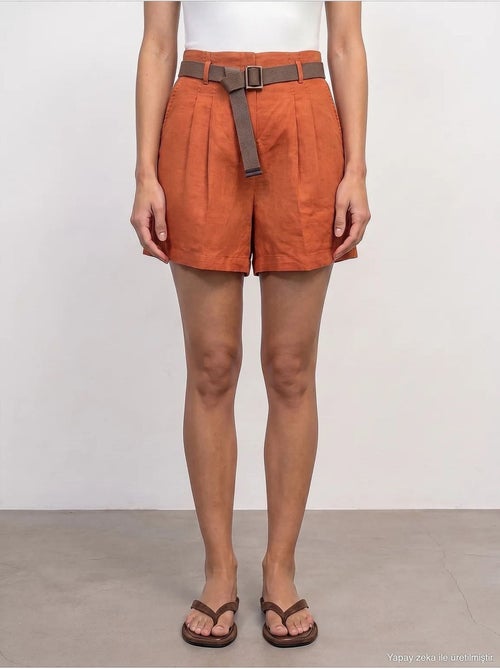 Shorts de lino dilvin - Kiabi