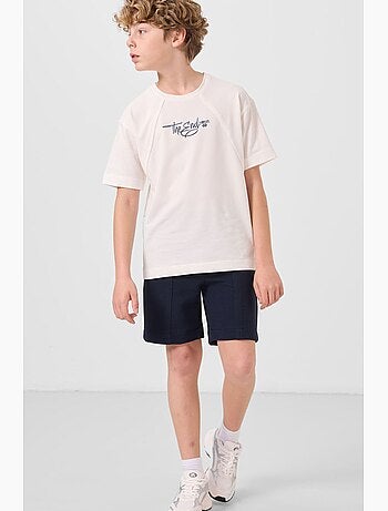 Shorts de mezcla de algodón de poner sin cierre tommy