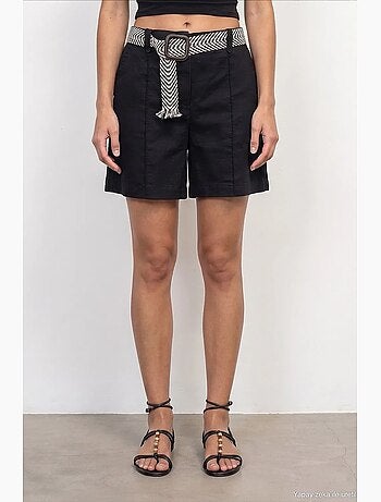 Shorts de mezcla de lino dilvin