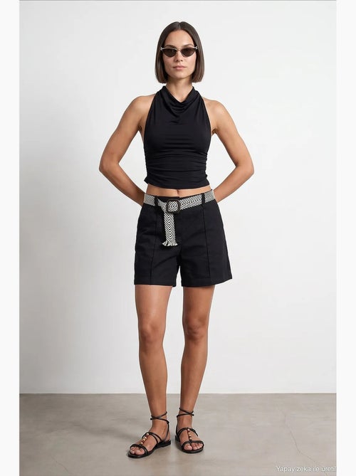 Shorts de mezcla de lino dilvin - Kiabi
