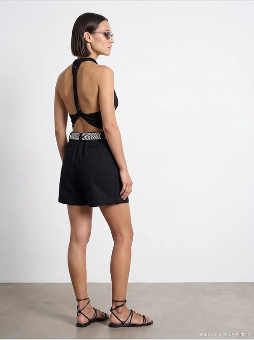 Shorts de mezcla de lino dilvin - Kiabi