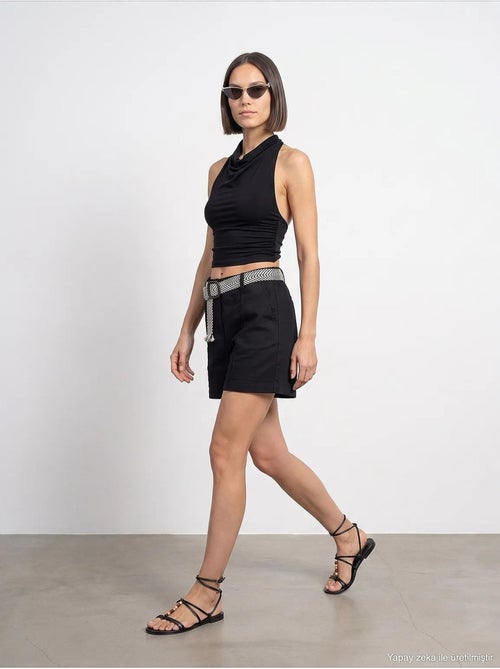 Shorts de mezcla de lino dilvin - Kiabi