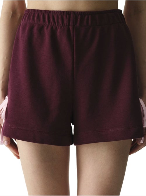 Shorts de mujer con detalle de lazo y detalle de cinta penti - Kiabi Shorts de mujer con detalle de lazo y detalle de cinta penti - Kiabi