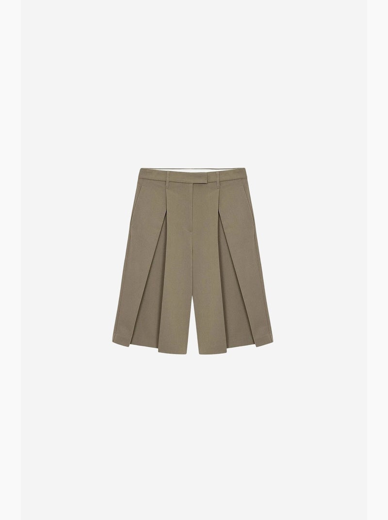 Shorts de mujer corte sastre dilvin Caqui - Kiabi