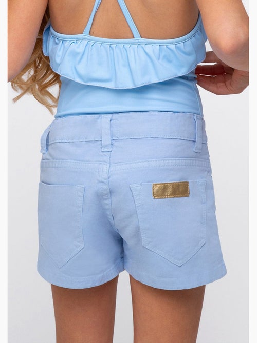 Shorts de niña celeste - Kiabi Shorts de niña celeste - Kiabi
