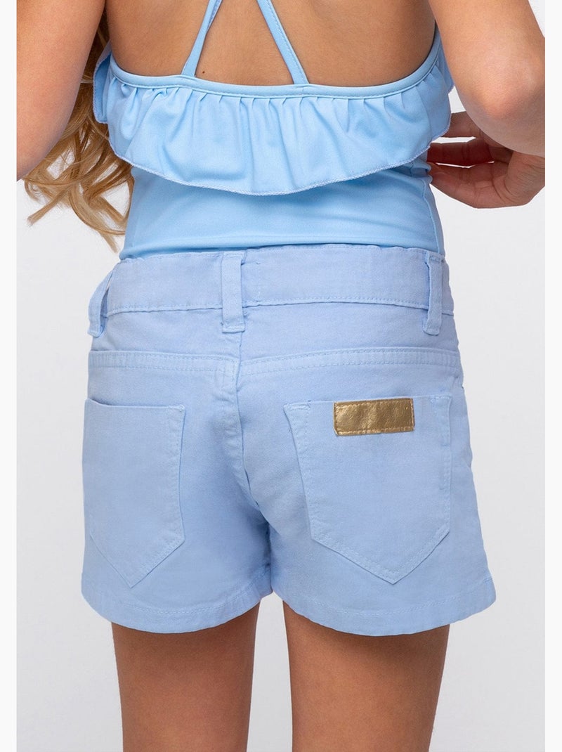 Shorts de Niña Celeste Azul - Kiabi