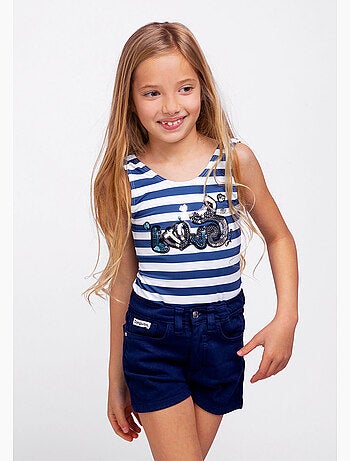 Shorts de niña marino