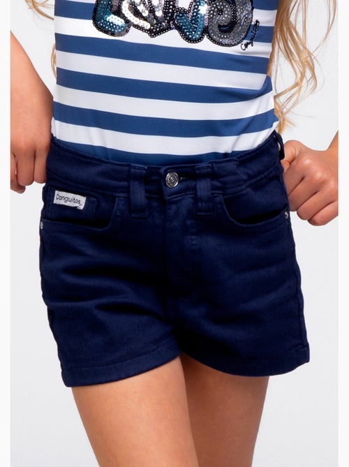 Shorts de niña marino - Kiabi