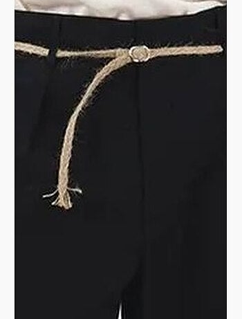 Shorts de popelina con cinturón, tiro medio y corte relaxed giesto