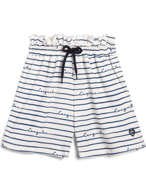 Shorts de rayas cintura elástica - Kiabi Shorts de rayas cintura elástica - Kiabi