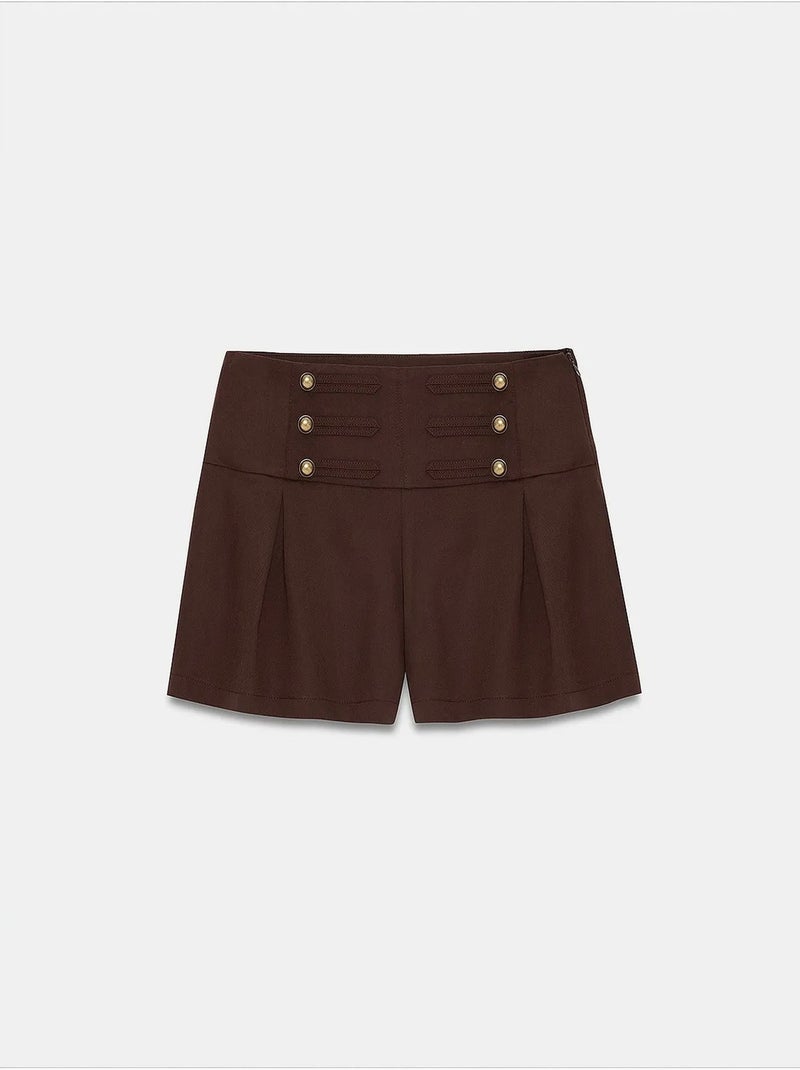 Shorts de tencel para mujer dilvin Marrón - Kiabi