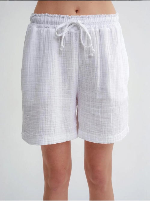 Shorts de tiro alto texturizados de pernera ancha mixray - Kiabi